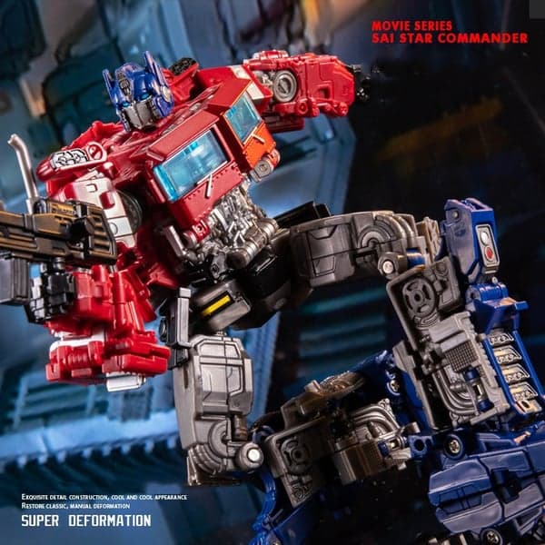 Transformerende Robotbil Legering Commander Optimus Prime Action Figur - Barnebursdagsgave