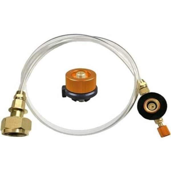 QU/Ulisem Propan Adapter Slange Konverter Udskiftningsslange Tilsluttes Propanflaske Adapter til Udendørs Camping Gasblus