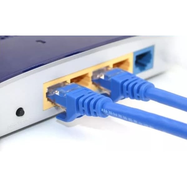 /QD/400 cm Cat5e 1000 Mbps Ethernet / Nätverkskabel - Blå