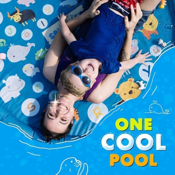 Vattenlekmatta för Barn - 40\" Sprutande Pool för Utomhuslek (3-16 år)