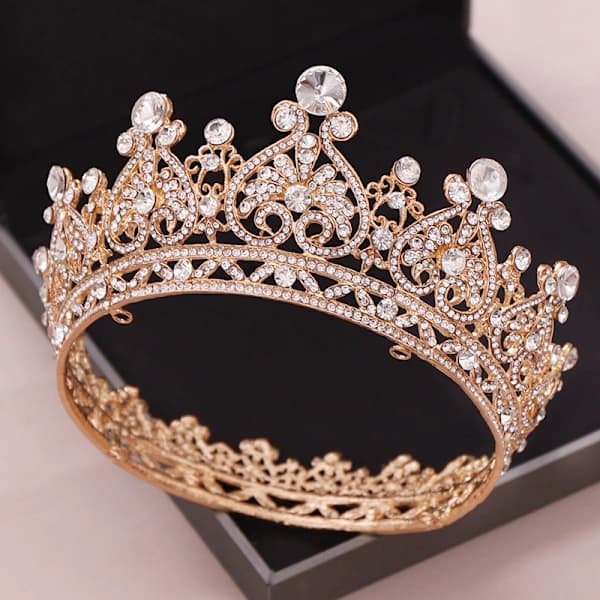 QD-Kroner til kvinder Brude Prinsessekroner Tiaraer og Kroner til kvinder Elegante Kroner Hårbånd