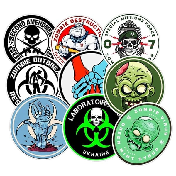 /QD/ Sticker Pack - Zombie