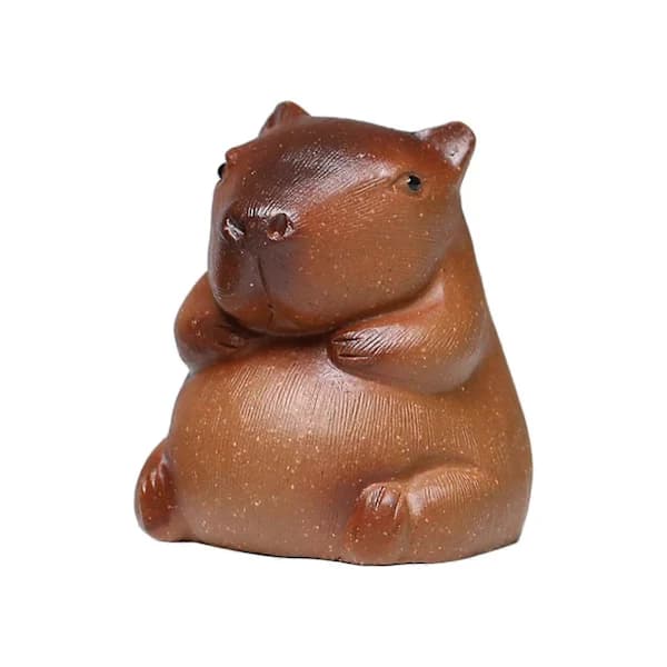 Tehusdyr Ornament Suvenir Søt Capybara Tehusdyr Statue for Hjem Rom Kontor