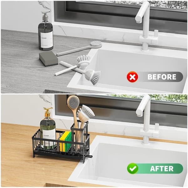 Stainless Steel Dish Rack, Drainer/Organizer, Sink Organizer, Kitchen Storage for Kitchen