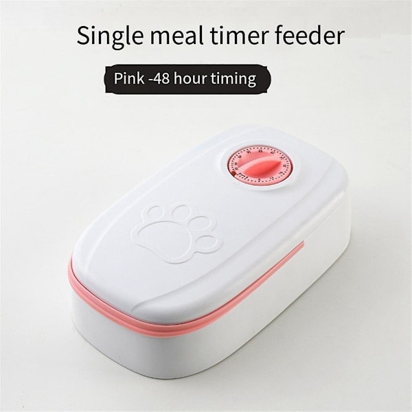 Automatisk tidsstyrt fôringsautomat for kjæledyr, avtakbar automatisk tørrfôrdispenser for hunder, tidsstyrt for katter og hunder