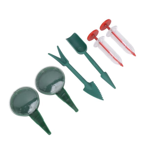 Mini Handheld Seed Spreader Tool Kit for Carrot Salad Grass Spinach Seed - 6 Pieces