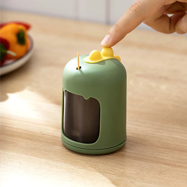 QU.Household Automatisk Tandpetare Dispenser Lätt att Använda Ansträngningsbesparande Organizer för Hem Kök Restaurang