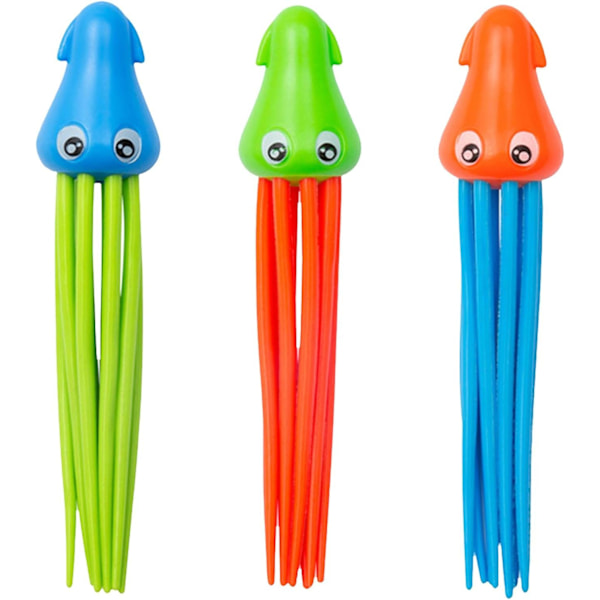Bläckfisk dykleksak set, sommar poolleksaker, träningsleksaker bläckfisk