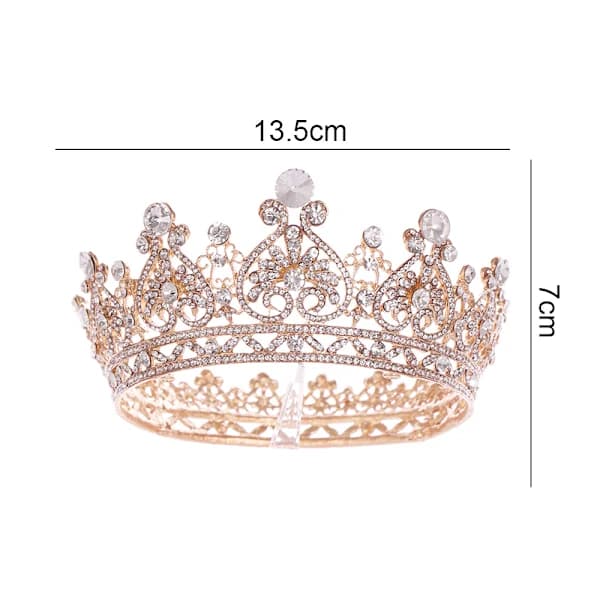 QD-Kroner til kvinder Brude Prinsessekroner Tiaraer og Kroner til kvinder Elegante Kroner Hårbånd