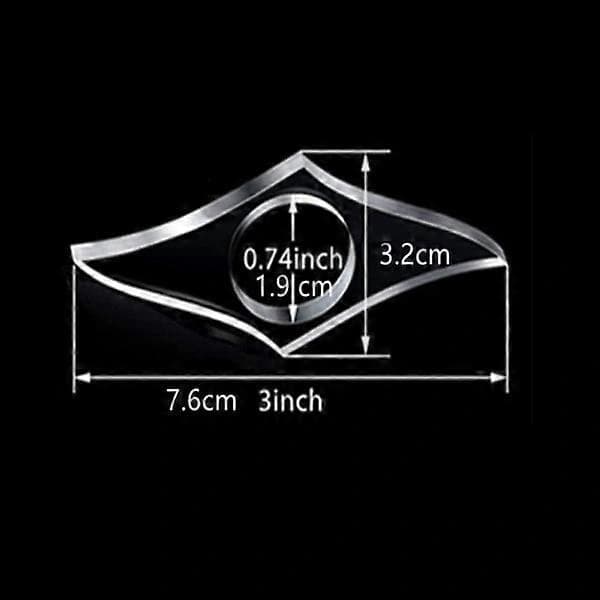 3 stk. Boksideholder Bokmerke Ring Sideholder