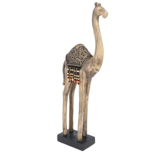 Kamelstatue Kunstnerisk Kamel Skrivebordsskulptur Harpiks Kamelstatue Hjemmedekorasjon Ornament