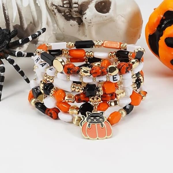 Halloween Armbånd Stablebare Heishi Perlesnorer (Stil 17) Style 17