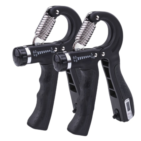 Håndgrepsforsterker med justerbar motstand 5-60 kg 2-pakning˜QD