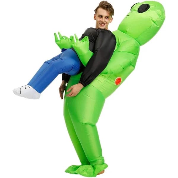 Uppblåsbar Alien-dräkt för vuxna