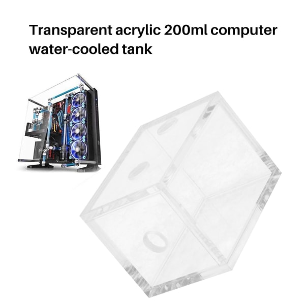 Ny 200ml Akryl vattentank kylare vattenkylning radiator pc cpu vatten block Transparent