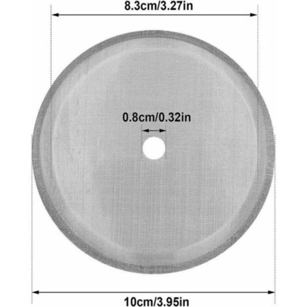 QU/Stempelkande Udskiftningsfiltre, 10cm