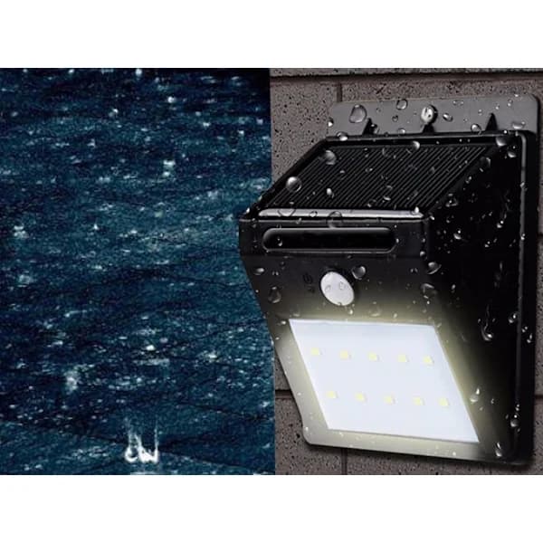 Strålkastare - 30 LED - med Rörelsedetektor - Solcellsdriven