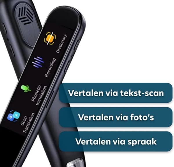 Scan Translation Pen Bærbar Håndholdt Tekstscanner med Kamera Offline Oversætter til Rejser og Studier Blå