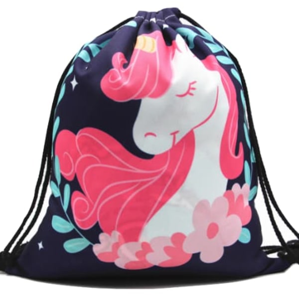 Unicorn Gymnastikpose-Sko Tasker-Sko Taske-Sko Pose-RYGSÆK SNØRE_qq