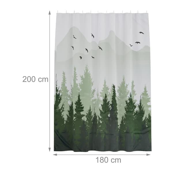 Duschdraperi 180x200 cm med motiv