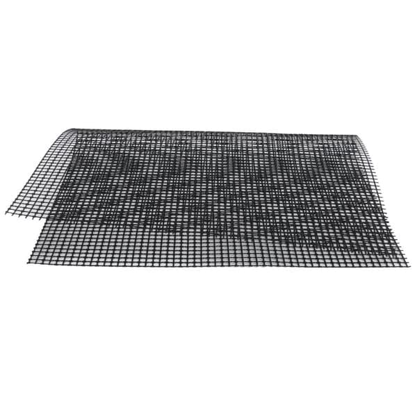 Fødevaregodkendt Non-Stick Grillmåtte Multifunktionel Grillmåtte Til Udendørs Grill (Sort 30x40cm)