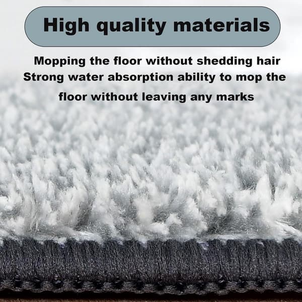 2-pack ersättningsdynor för platt mopp, mikrofiber våt/torr mopprefiller, maskintvättbara, för trägolv, kakel, marmor, 12,6x4,7 tum, grå