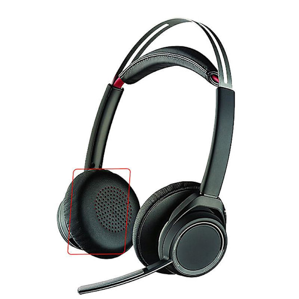 \"QD\" Korvaavat korvatyynyt, jotka ovat yhteensopivia Plantronics Voyager Focus Uc B825 -kuulokkeiden kanssa