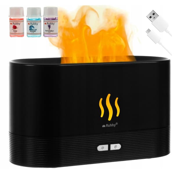 Multifunktionel luftfugter - USB Svart black