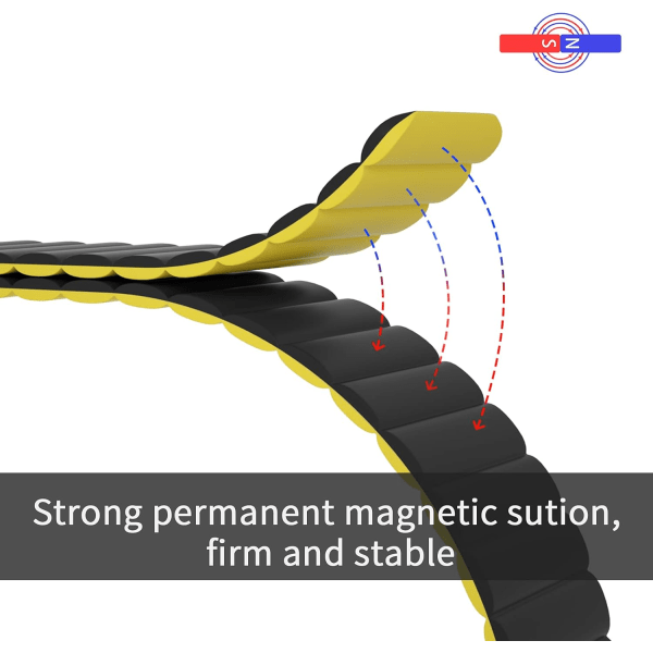 [QD] Magnetisk urrem, silikone urrem med hurtigudløsning, smart urrem 20 mm 22 mm kompatibel med Galaxy Watch 42 mm 46 mm