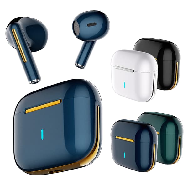 DQ-Bluetooth Trådløse Multi Farve Ørepropper Øretelefon hovedtelefon H6 TWS Blue