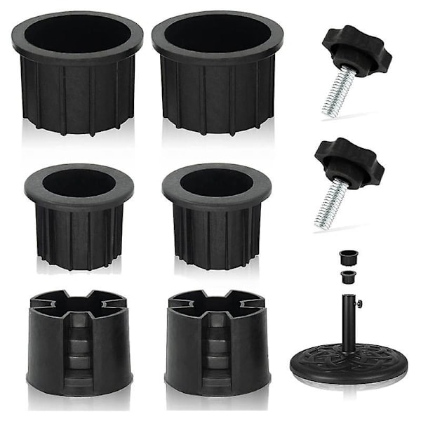8 st paraplybas stativ hålring plugg lock och lock uteplats paraply stativ reservdelar stativ bas stabilisator