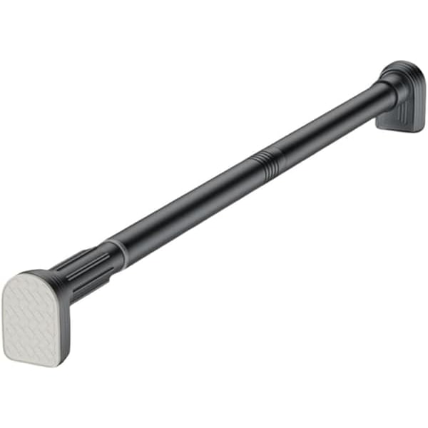 Sort teleskopstang rustfrit stål 115-135cm