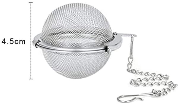 Tekule-sett med 3, gjenbrukbart 304 rustfritt stål med kjede og klips for tekanner, kopper og krydder, rustfritt stål