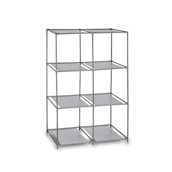 Storage Shelf with 6 Compartments - Grey