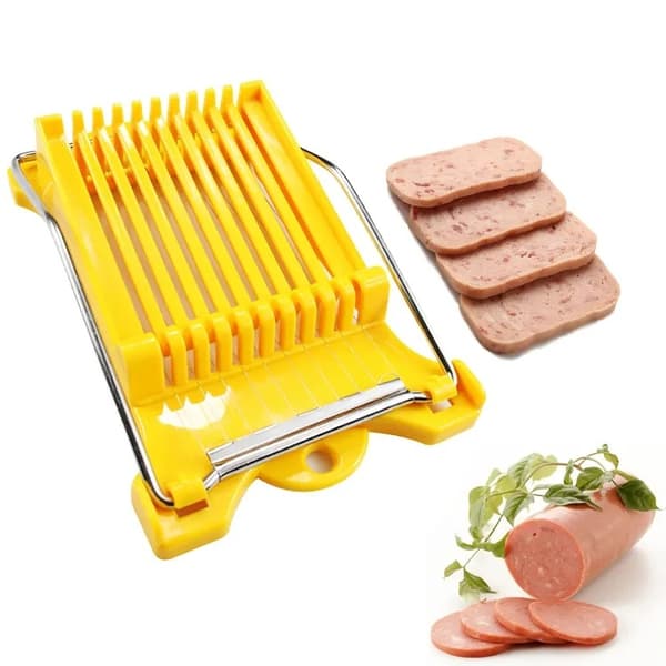 Kutter - Lunsjkjøttkutter - Eggkutter - Tomat Banan Soppkutter - Flerbrukskutter med rustfri ståltråd