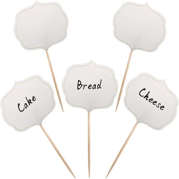 120 st Cupcake Picks Tomma Tandpetarflaggor Bufféetiketter 120 st