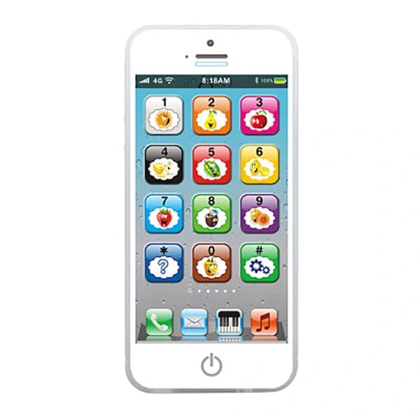 Baby Smart Touchscreen Mobil Legetøj Hvid