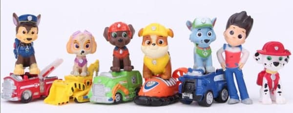 12-pak PAW PATROL FIGURER