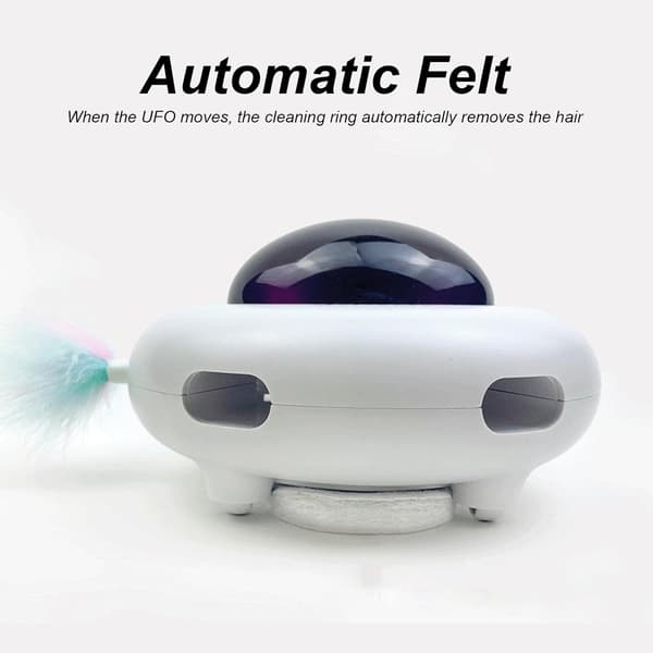 Katte legetøj - UFO - Smart kattelegetøj - Lille kat - 1 stk