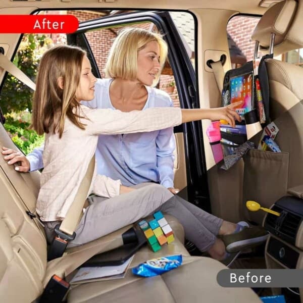 Car Seat Organizer - Ryggsätesficka för Barn i Bilen Organizer_qq