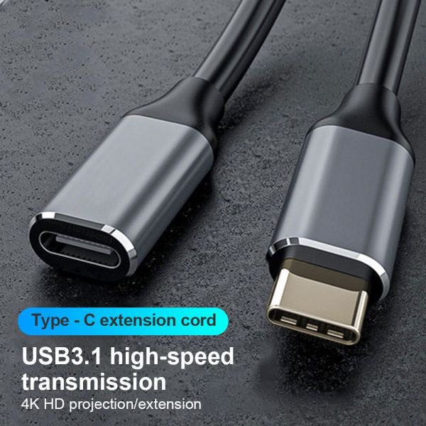 QD-USB C Forlengelseskabel USB 3.1 Gen2 0.5M 0,5m