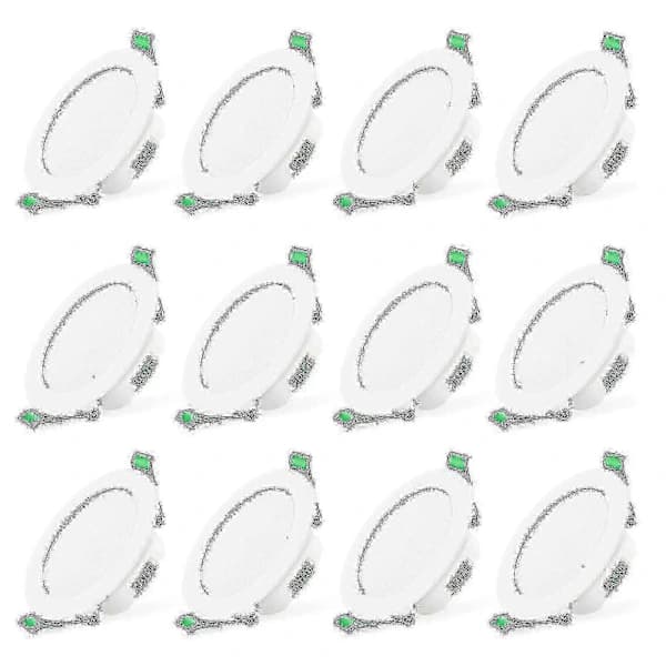 12 stk. 7w LED Downlight Indbyggede Loftslamper Smal Spot Light