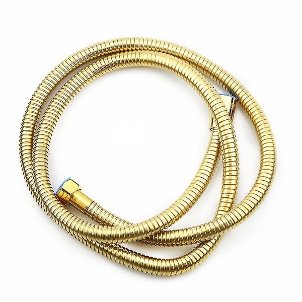 QU/1,5 m guld duschslang i rostfritt stål
