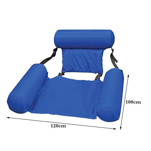 Flydende Pool Stol Sofa Swimmingpool Lounge Ryglæn til Indendørs Pool_FO Yellow