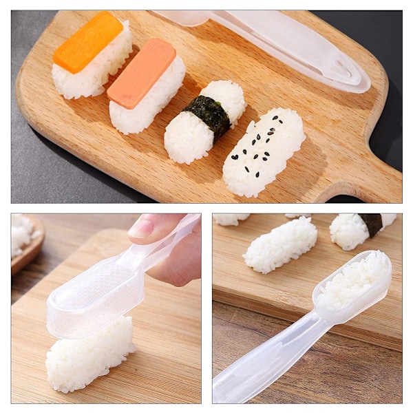 4 stk. Sushiforme Ikke-klæbende Nigiri Sushi Maker Forme Nigiri Sushi Fremstillingssæt Onigiri Risform DIY Værktøj til DIY Køkkenredskaber
