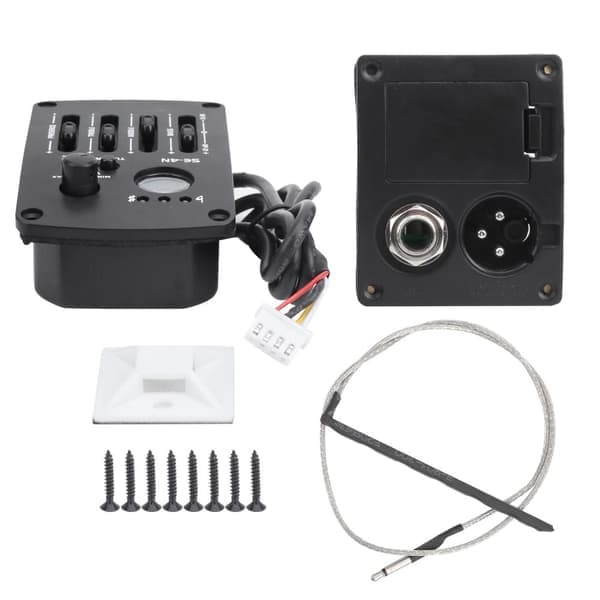 EQ Equalizer Pickup Akustisk gitarr 4-bands förstärkare Musiktillbehör SE‑4N