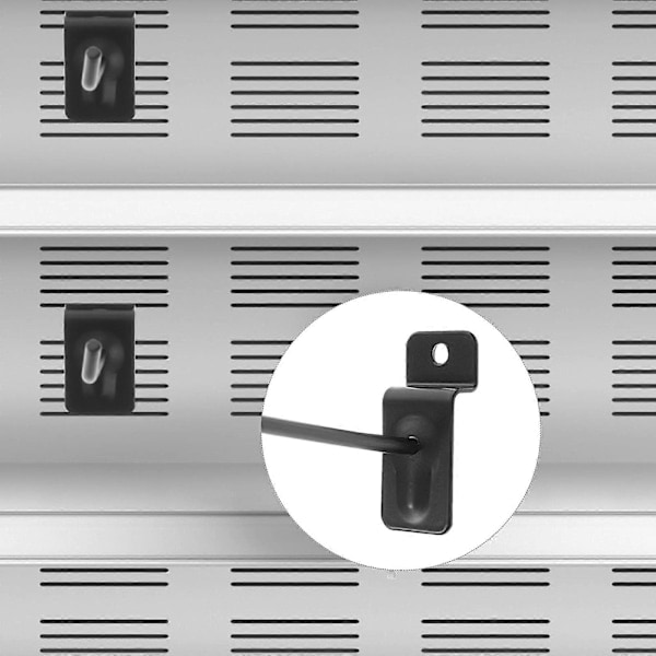 \"QD\" 30 st Spårpanelkrokar Garage Spårpanel Tillbehör Spårvägg Hängande Krokar Hängare