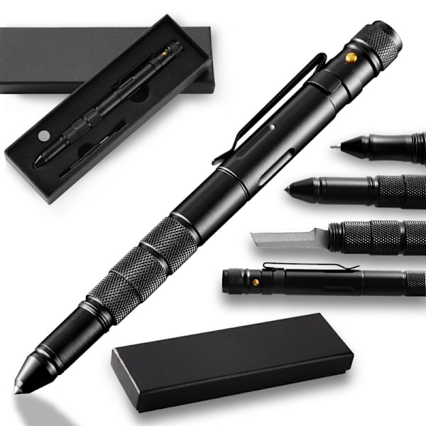 Present till män, taktisk penna med LED, farsdagspresent, presenter för män*QN