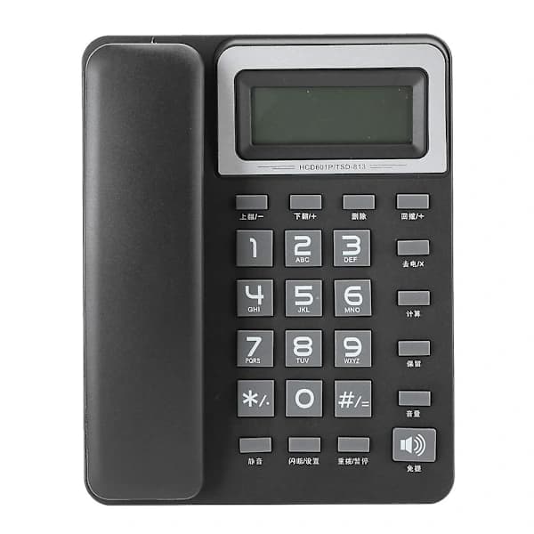 Dobbeltkablet maskine nummerdisplay Kontor Hotel telefon Fastnettelefon Fastnetforbindelse til fastnettelefon