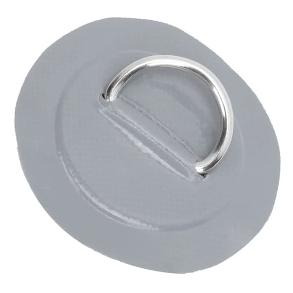 QD-4 st PVC-lapp elastisk tau sett D-ring lapp strikk tau sett rustfritt stål D-ring pute grå